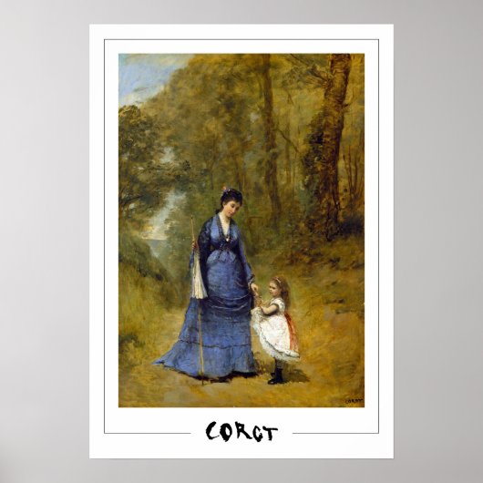 Jean-Baptiste-Camille Corot Zedign Kunstposter #22 Poster (Voorkant)
