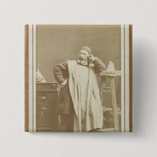 Jean-Baptiste Carpeaux Vierkante Button 5,1 Cm (Voorkant)