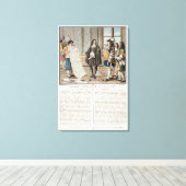 Jean Baptiste Colbert (1619-83) cadeau de kaart Canvas Afdruk (Insitu (Houten vloer))