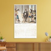 Jean Baptiste Colbert (1619-83) cadeau de kaart Canvas Afdruk (Insitu (Woonkamer))