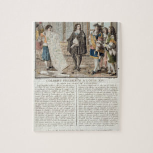Jean Baptiste Colbert (1619-83) cadeau de kaart Legpuzzel