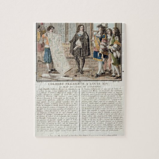 Jean Baptiste Colbert (1619-83) cadeau de kaart Legpuzzel (Verticaal)