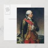 Jean-Baptiste de Vimeur Count van Rochambeau Briefkaart (Voorkant / Achterkant)