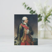 Jean-Baptiste de Vimeur Count van Rochambeau Briefkaart (Staand voorkant)