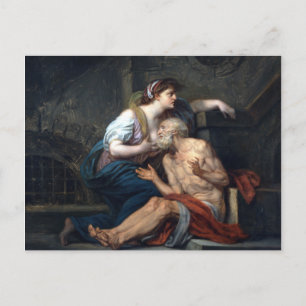 Jean-Baptiste Greuze Cimon en Pero-Roman Charity Briefkaart