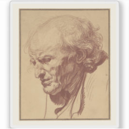 Jean-Baptiste Greuze - Hoofd van een oud Man Sticker