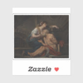 Jean-Baptiste Greuze: Simon en Pero, Romeinse lief Sticker (Vel)