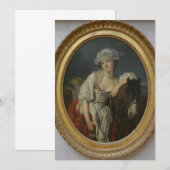 Jean-Baptiste Greuze - The Dairy Kaart (Voorkant / Achterkant)