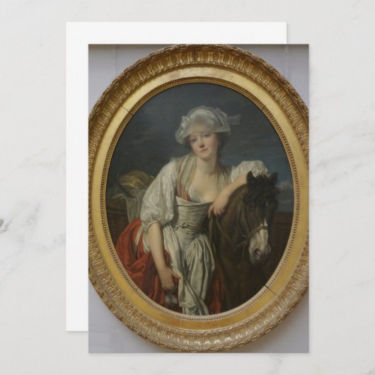 Jean-Baptiste Greuze - The Dairy Kaart (Voorkant / Achterkant)