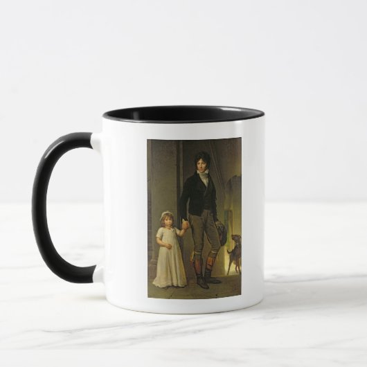 Jean-Baptiste Isabey en zijn dochter Mok (Links)