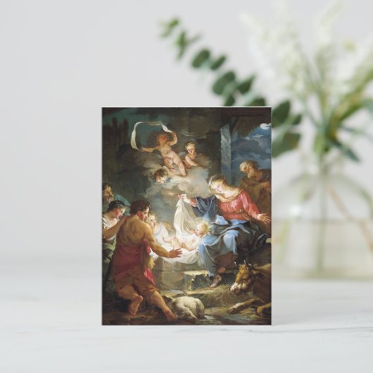 Jean-Baptiste Marie Pierre  Kerststal  Feestdagenkaart (Staand voorkant)