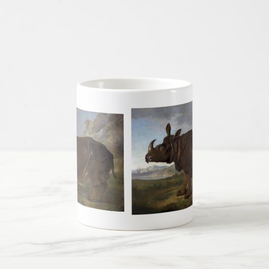 Jean-Baptiste Oudry: Clara de Rhinoceros Koffiemok (Center)