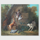 Jean-Baptiste Oudry Dog Guarding Dead Game Cadeaupapier (Vlak)