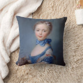 Jean-Baptiste Perronneau: Meisje met Kitten Kussen (Deken)