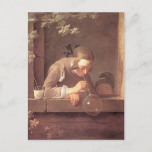 Jean-Baptiste-Simeon Chardin-Soap Bubbles Briefkaart