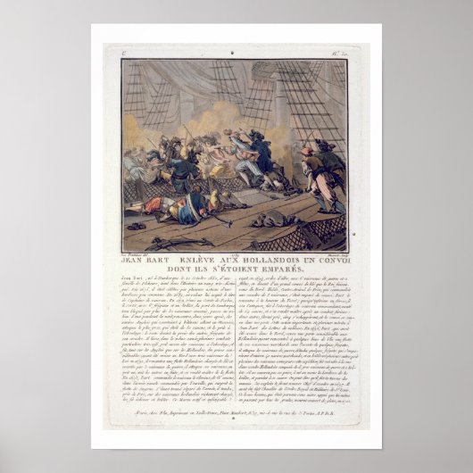 Jean Bart (1651-1702), Franse marinecommandant tak Poster (Voorkant)