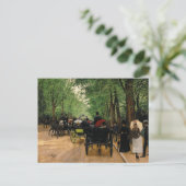 Jean Beraud - Bois De Boulogne Feestdagenkaart (Staand voorkant)