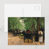 Jean Beraud - Bois De Boulogne Feestdagenkaart (Voorkant / Achterkant)