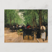 Jean Beraud - Bois De Boulogne Feestdagenkaart (Voorkant)
