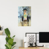 Jean Béraud Parisian Street Scene Poster (Thuiskantoor)