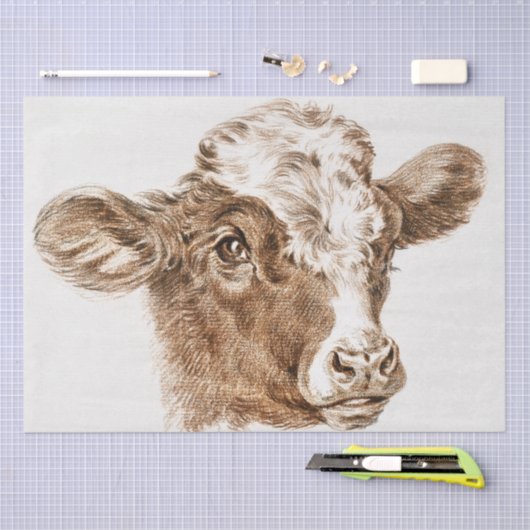 Jean Bernard | Hoofd van de Koe Tissuepapier (Craft)