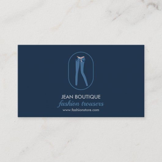 Jean broek legging visitekaartje (Voorkant)