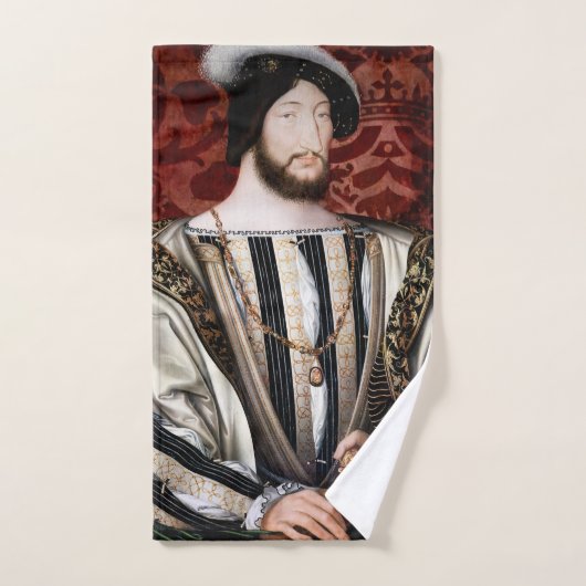 Jean Clouet - Francois I, koning van Frankrijk Bad Handdoek (Handdoek)