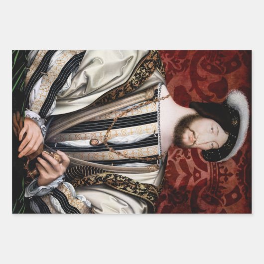 Jean Clouet - Francois I, koning van Frankrijk Inpakpapier Vel (Voorkant 2)