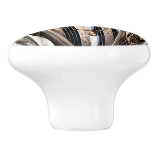 Jean Clouet - Francois I, koning van Frankrijk Keramische Knop (Zijkant)