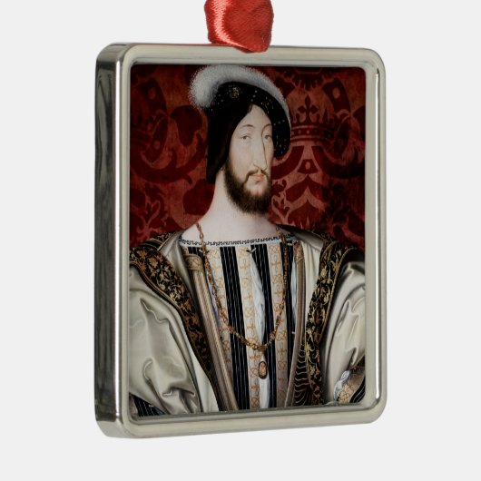 Jean Clouet - Francois I, koning van Frankrijk Metalen Ornament (Rechts)