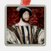 Jean Clouet - Francois I, koning van Frankrijk Metalen Ornament (Voorkant)