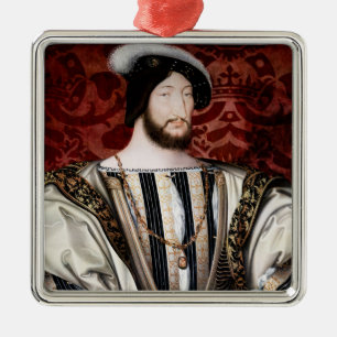 Jean Clouet - Francois I, koning van Frankrijk Metalen Ornament