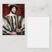 Jean Clouet - Francois I, koning van Frankrijk Notitiekaartje (Voorkant / Achterkant)