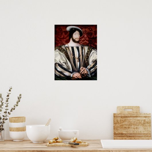 Jean Clouet - Francois I, koning van Frankrijk Poster (Keuken)