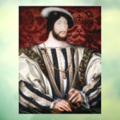 Jean Clouet - Francois I, koning van Frankrijk Raamsticker (Vel 3)