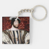 Jean Clouet - Francois I, koning van Frankrijk Sleutelhanger (Achterkant)