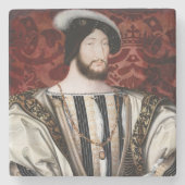 Jean Clouet - Francois I, koning van Frankrijk Stenen Onderzetter (Voorkant)