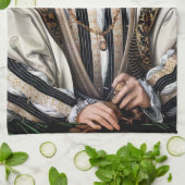 Jean Clouet - Francois I, koning van Frankrijk Theedoek (Gevouwen)