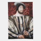 Jean Clouet - Francois I, koning van Frankrijk Theedoek (Verticaal)
