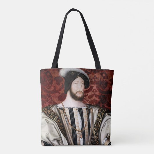 Jean Clouet - Francois I, koning van Frankrijk Tote Bag (Achterkant)