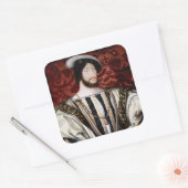Jean Clouet - Francois I, koning van Frankrijk Vierkante Sticker (Envelop)