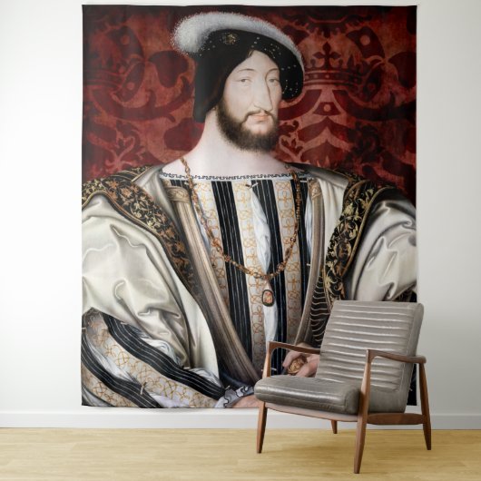 Jean Clouet - Francois I, koning van Frankrijk Wandkleed (In situ)