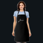 Jean Custom Chic Black & White - persoonlijk Schort<br><div class="desc">Jean Custom Chic Black & White Aangepast,  speciaal gepersonaliseerd Apron - Voel je vrij om je aan te passen en je aan je wensen aan te passen.</div>