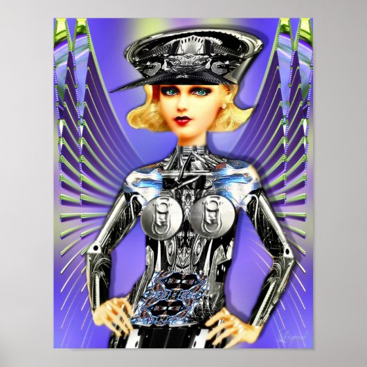 Jean Cyborg Babe Poster (Voorkant)