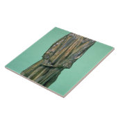 Jean d'Aire, van de Burghers van Calais (bronzen) Tegeltje (Zijkant)