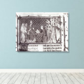 Jean d'Antioch voor Martin IV Canvas Afdruk (Insitu (Houten vloer))