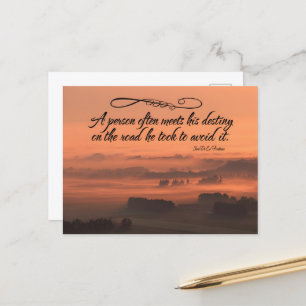Jean de la Fontaine Inspirerend quote "Destiny" Briefkaart