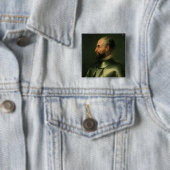 Jean de la Valette Vierkante Button 5,1 Cm (In situ)