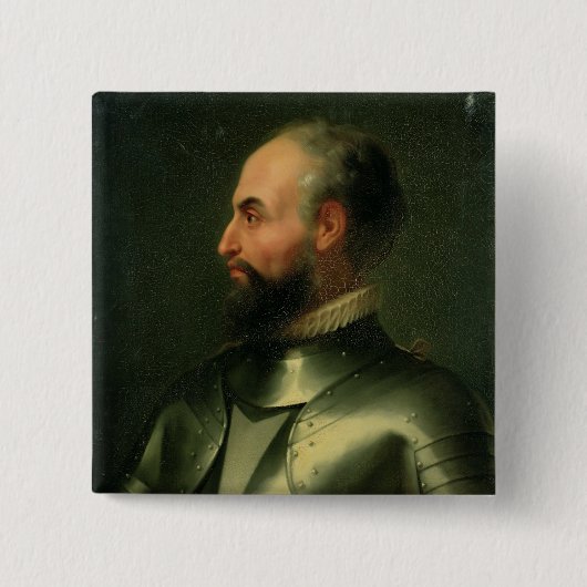 Jean de la Valette Vierkante Button 5,1 Cm (Voorkant)