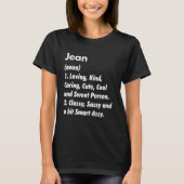 Jean Definition Personalized Funny Birthday Idea T-shirt (Voorkant)